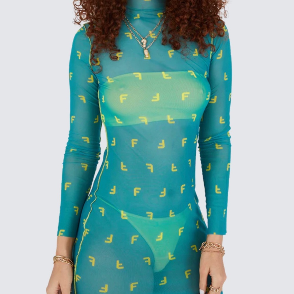 Finesse Studios Queen Regal Sheer Mesh Dress